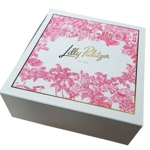 Lilly Pulitzer White Box with Pink Accents